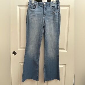 Knox Rose Denim Blue Boot Cut Jeans From Target Frayed Hem